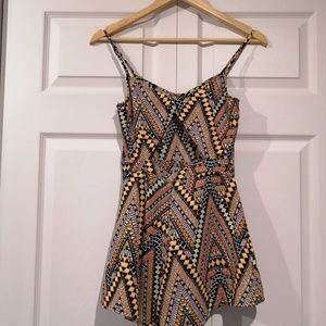 Divided by H&M Aztec Romper w/ Back Cut Out